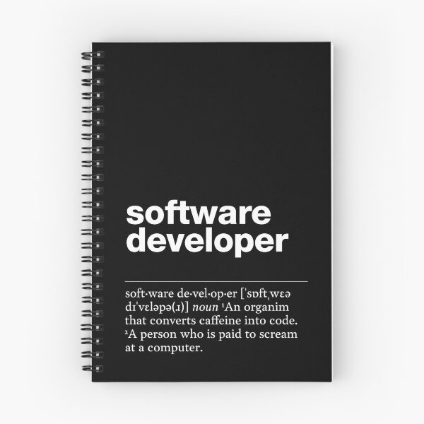 Item preview, "Software developer" funny job description, definition software developer designed and sold by TrueType.
