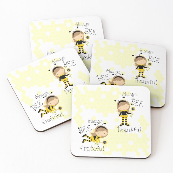 Item preview, Always BEE Grateful, Always BEE Thankful! (On White) designed and sold by PawsitiveMum.