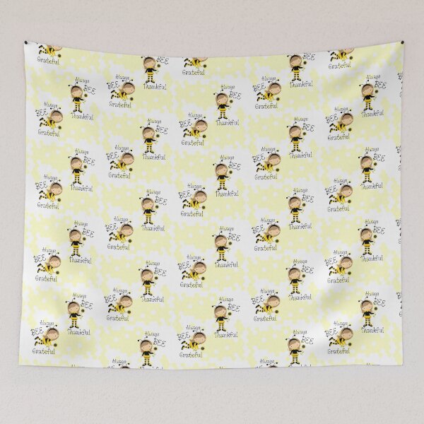 Item preview, Always BEE Grateful, Always BEE Thankful! (On White) designed and sold by PawsitiveMum.