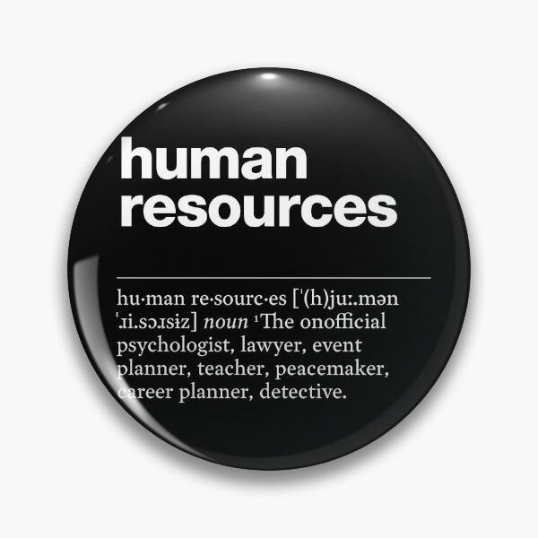 Item preview, "Human resources" funny job description, definition HR manager designed and sold by TrueType.