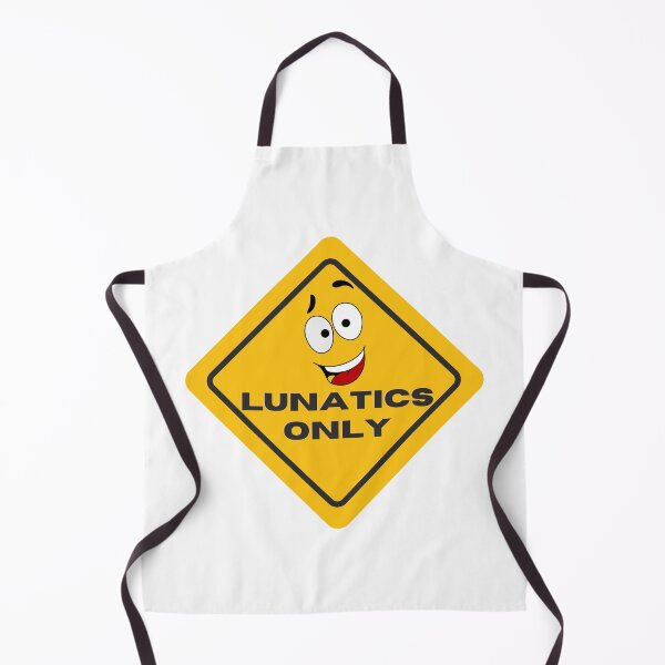 Item preview, Lunatics Only Sticker designed and sold by TheOrificeFlow.