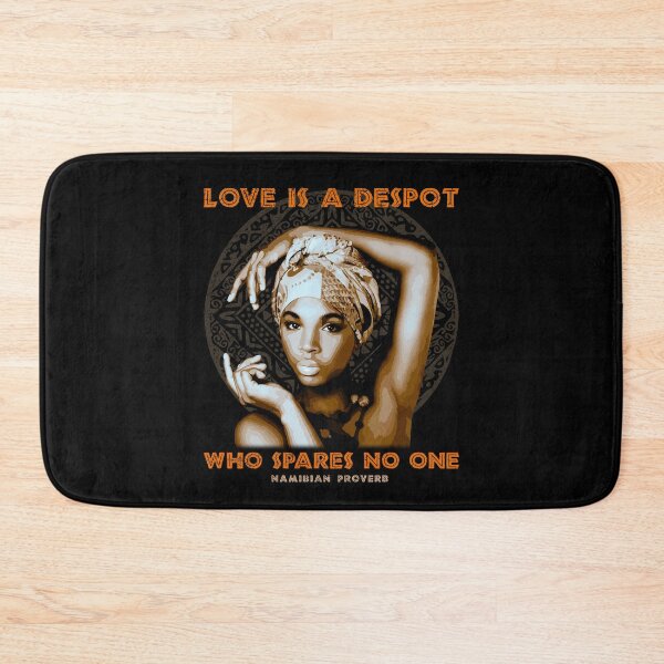 Item preview, Love is a Despot Who Spares No One, African, Namibian Proverb,  African Pattern, Africa Gift designed and sold by Proverbial Wisdom Design.
