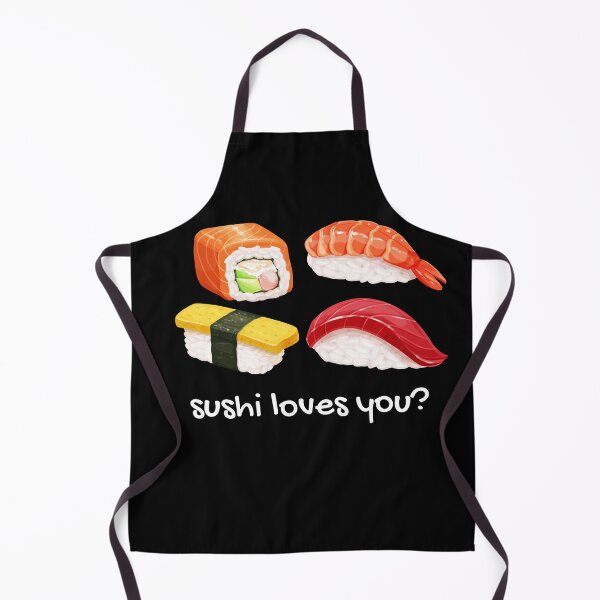 Item preview, Sushi loves you? (So, she loves you?). Funny sushi pun. designed and sold by JellyBeenzz.
