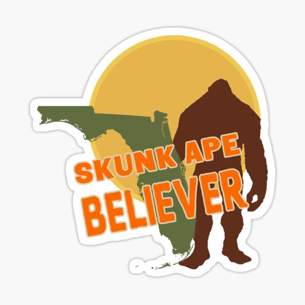 Florida's Skunk Ape Sticker