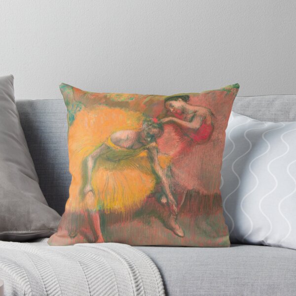 Item preview, Edgar Degas Two Dancers, yellow, rose designed and sold by VintageArchive.