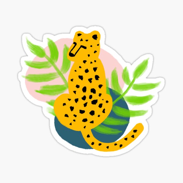 Cheetah Pattern Sticker