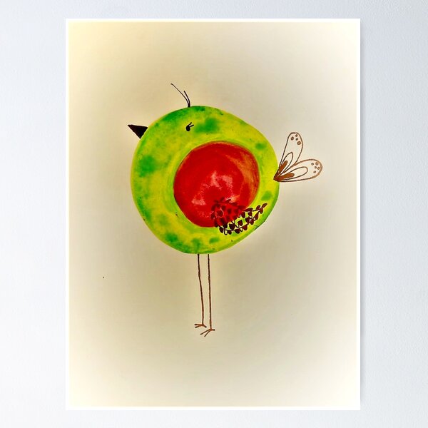 Item preview, Green bird designed and sold by flormaillo.