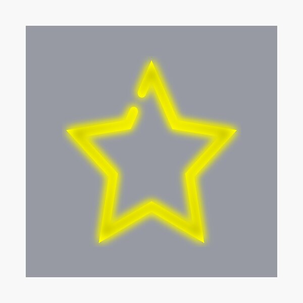 Item preview, Neon star on a brick wall. designed and sold by WayProgress.