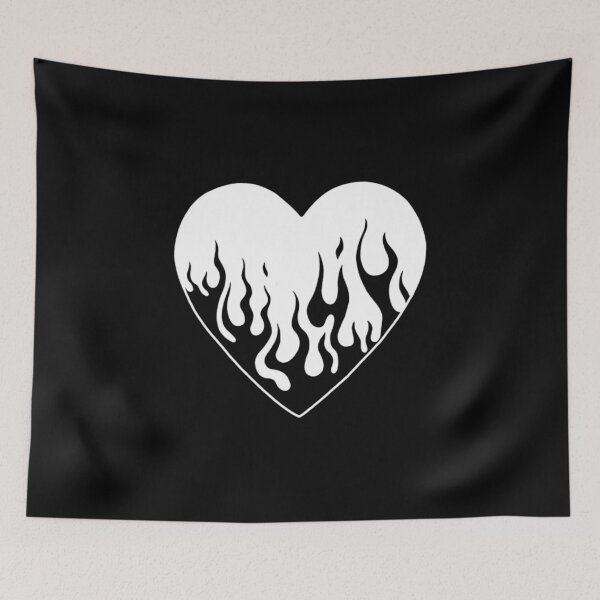 Item preview, blazed heart white designed and sold by --Camiila--.