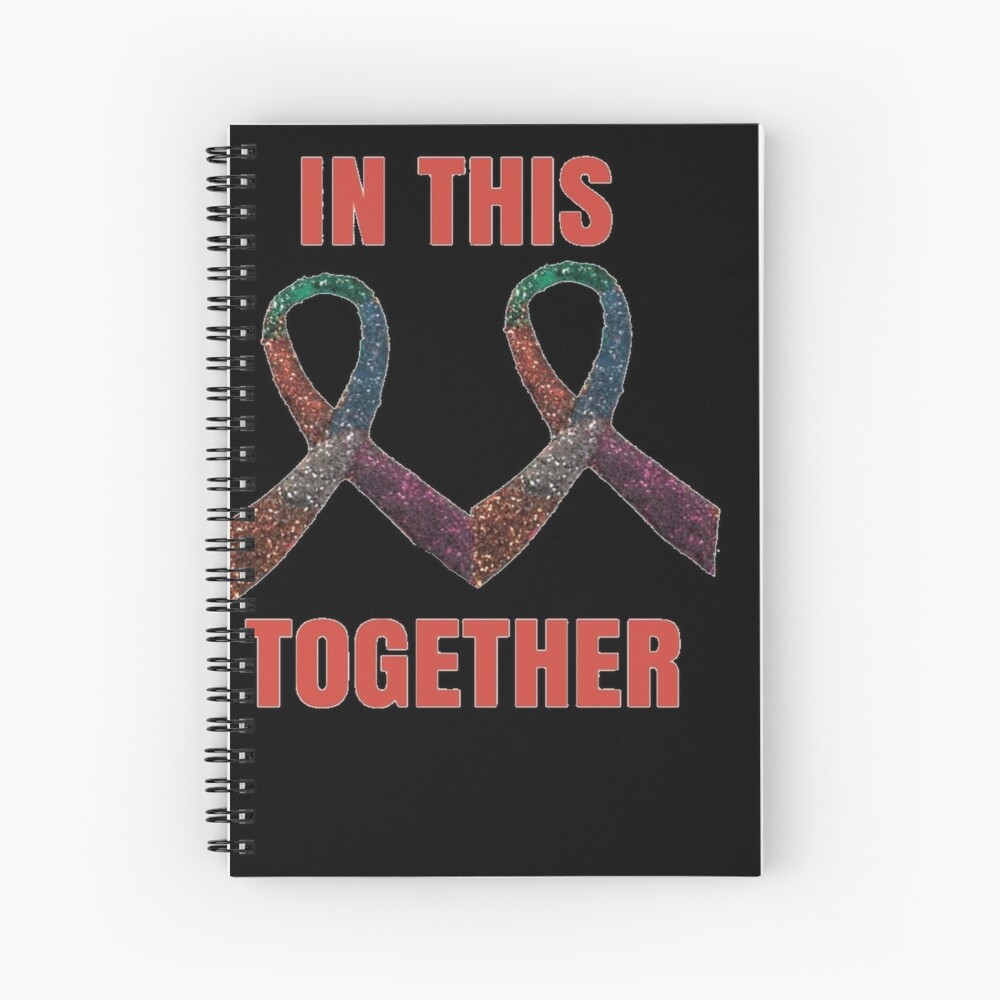 Encouragement And Inspiration Motivational Breast Cancer Awareness Products Spiral Notebook