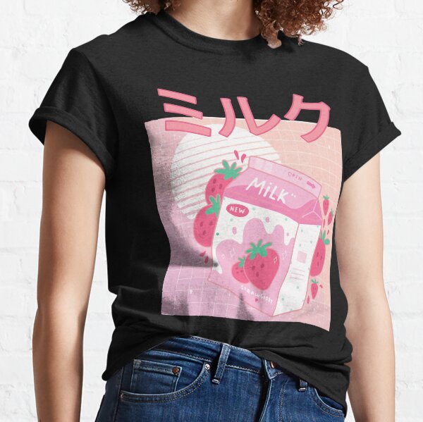 Japanese Milk Cute Anime Tee Tumblr Aesthetic Japa' Women's T