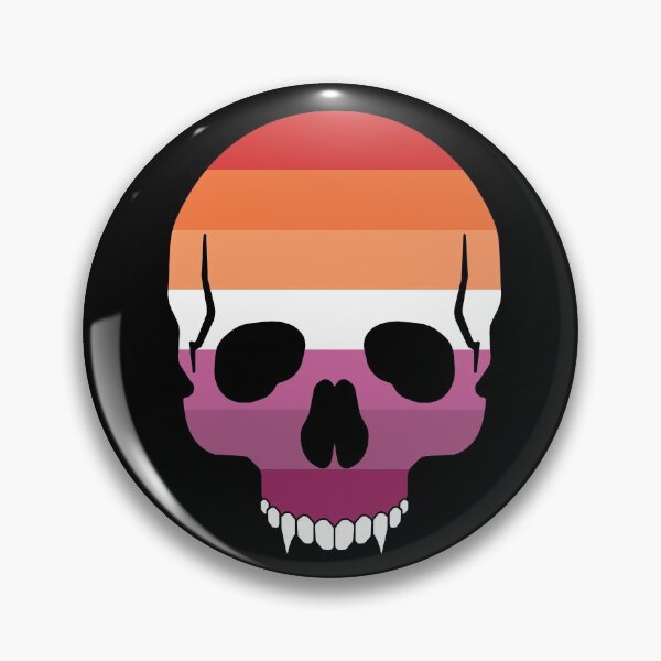 Item preview, Pride Vampire Skull - Lesbian Pride designed and sold by DapperZombee.