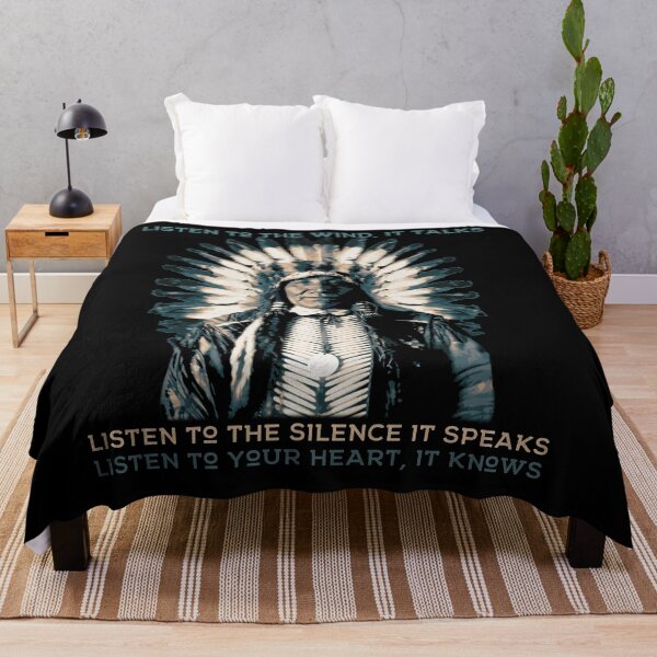 Item preview, Listen to the Wind, it Talks, Native American Proverb designed and sold by Proverbial Wisdom Design.