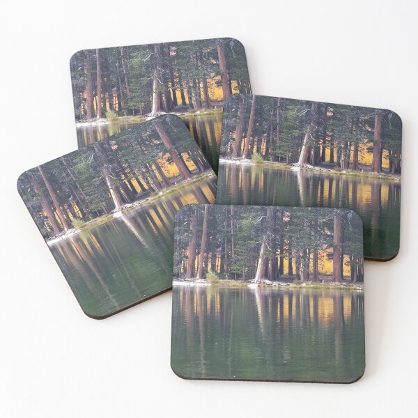 Item preview, Mammoth Lake Sunset Scenery with Pine Trees Water Reflection  designed and sold by Ilana Khoshsima.