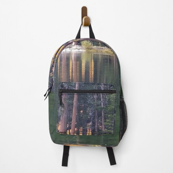 Item preview, Mammoth Lake Sunset Scenery with Pine Trees Water Reflection designed and sold by Ilana Khoshsima.