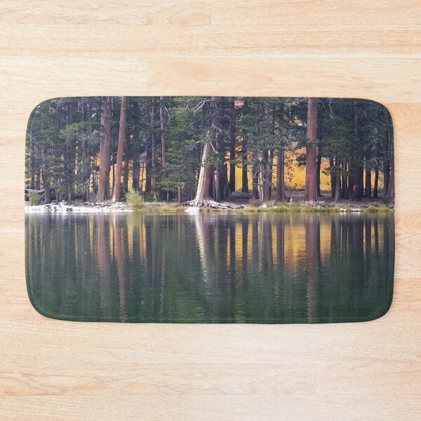 Item preview, Mammoth Lake Sunset Scenery with Pine Trees Water Reflection  designed and sold by Ilana Khoshsima.