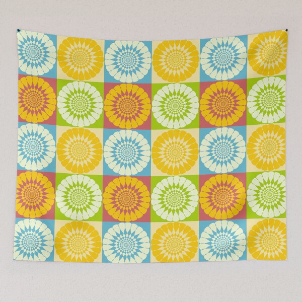 Item preview, Delicious retro flower pattern designed and sold by DeliriousSteve.