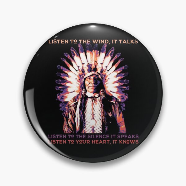 Item preview, Listen to the Wind, it Talks, Color Variant, Native American Proverb designed and sold by Proverbial Wisdom Design.
