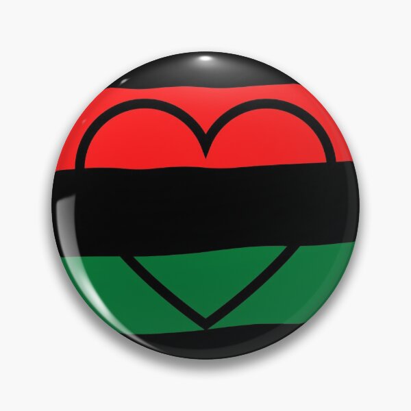 Item preview, Love Heart Afica Flag Red Black Green designed and sold by RONZk.