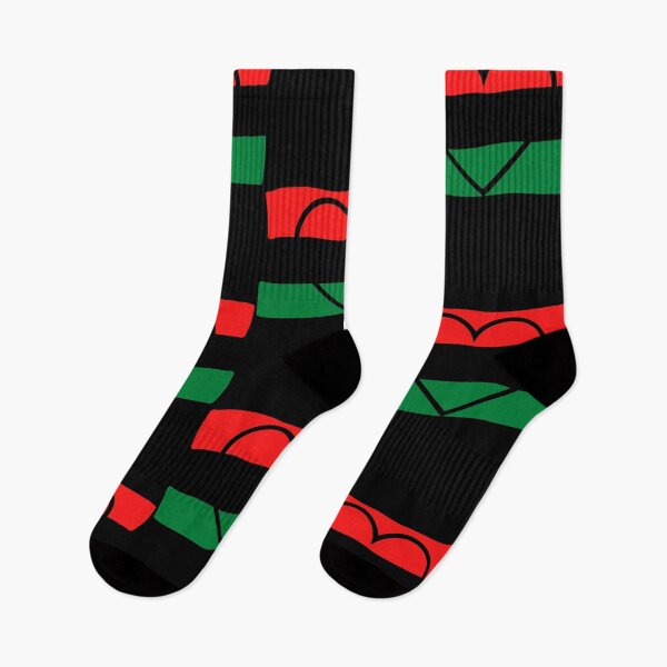 Item preview, Love Heart Afica Flag Red Black Green designed and sold by RONZk.