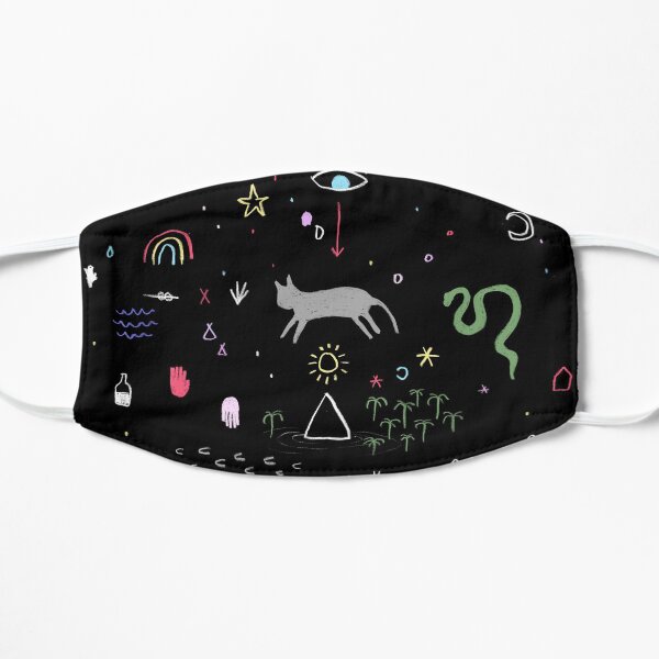 Chalkboard dreamscape Flat Mask