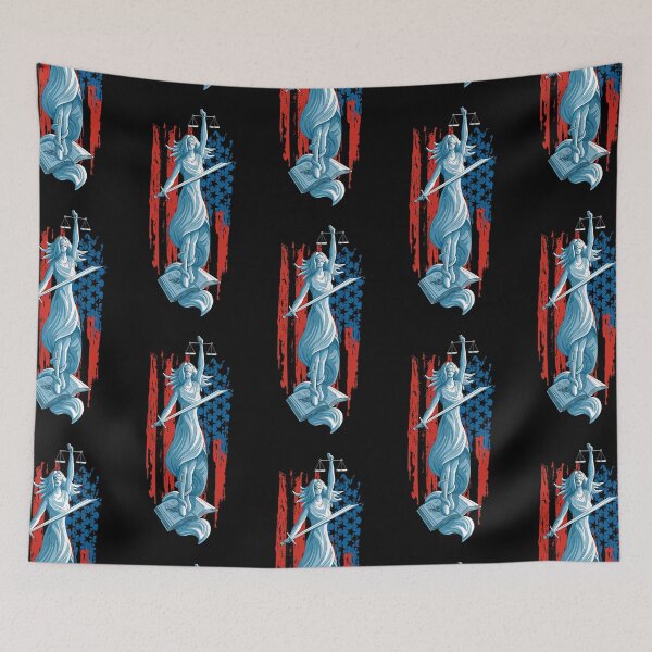 Item preview, Lady Justice American Flag designed and sold by DOODL.