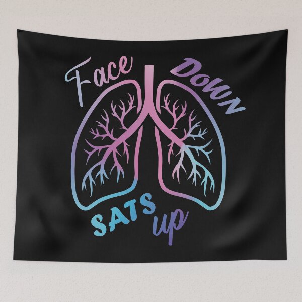 Item preview, Face down sats up funny nurse gift and Respiratory Therapist designed and sold by J-mina.
