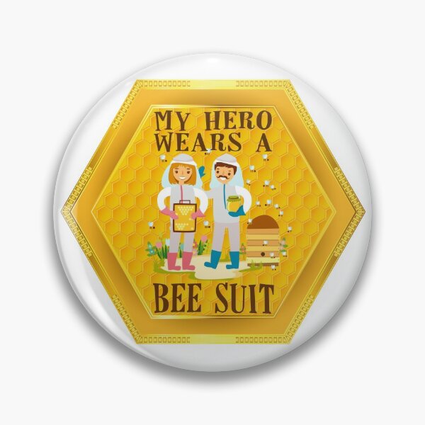 Item preview, My Hero Wears a Bee Suit! (On White) designed and sold by PawsitiveMum.