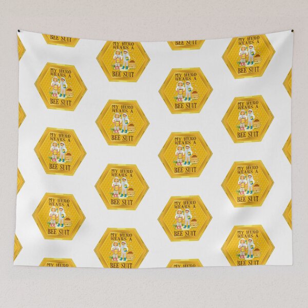 Item preview, My Hero Wears a Bee Suit! (On White) designed and sold by PawsitiveMum.