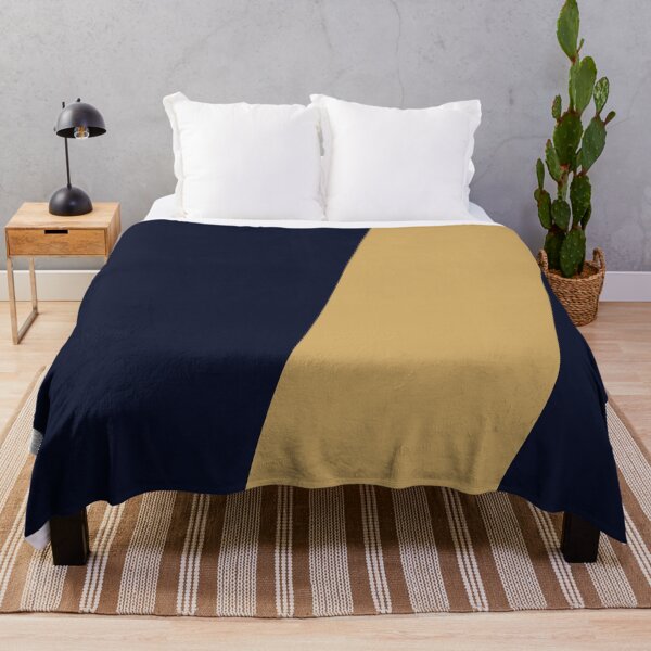 Item preview, Gold blue stripe pattern designed and sold by crazycollective.