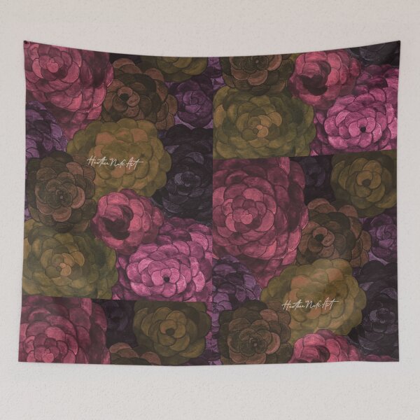 Item preview, Muted Purple Watercolor Flowers designed and sold by HeatherNafeArt.