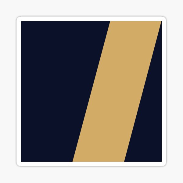 Item preview, Gold blue stripe pattern designed and sold by crazycollective.