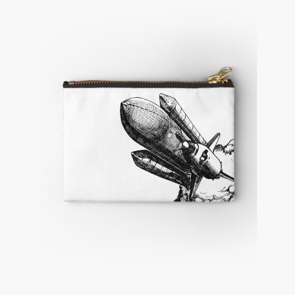 Item preview, Space rocket blasting off into outer space designed and sold by InkyArtStudio.