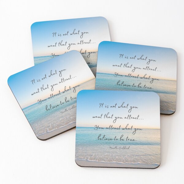 Item preview, You Attract What You Believe, Neville Goddard Law of Attraction Quote designed and sold by MamaSweetea.