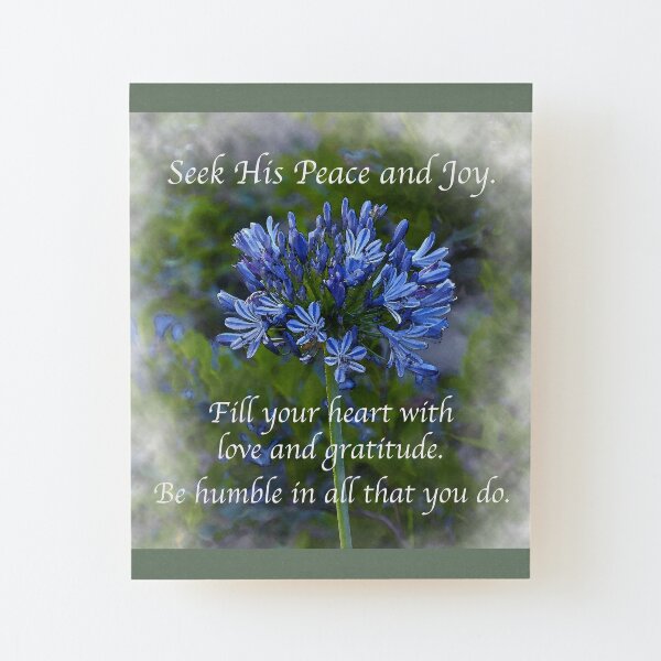 Be Humble Wood Mounted Print