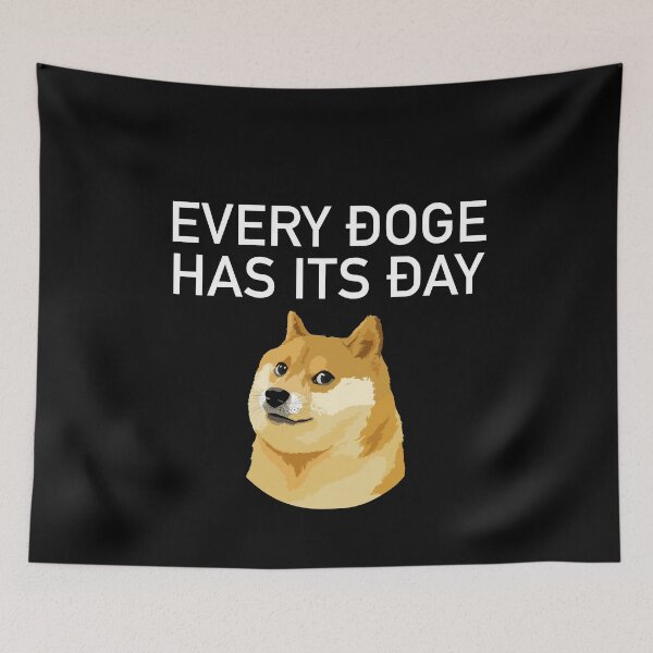 Item preview, Every Doge Has Its Day Dogecoin Logo Text Blockchain Cryptocurrency designed and sold by matrixunplugged.