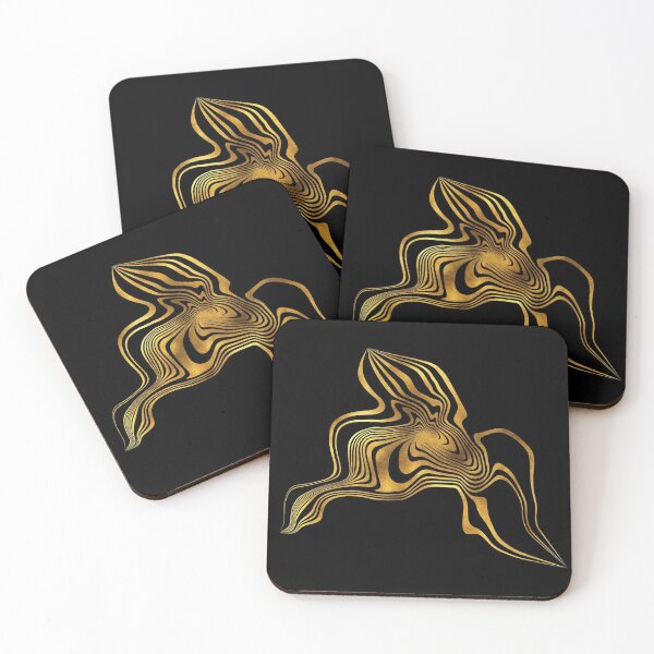Item preview, Gold & Black Glitter Abstract designed and sold by Lucky-Town-Art.