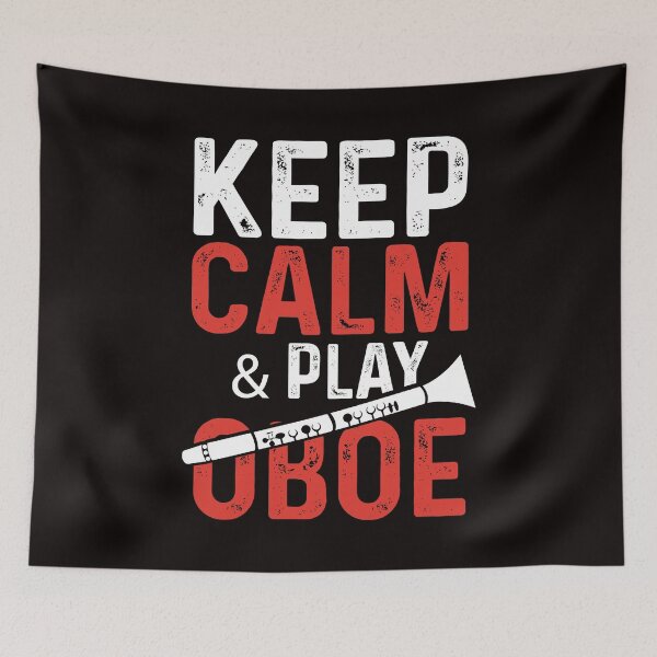 Item preview, Keep Calm and Play Oboe designed and sold by MagicSD Designs.