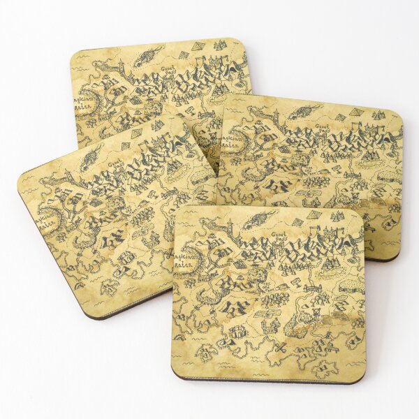 Item preview, Pirate map from a fantasy world- Endonvale Continent- geography map  designed and sold by exiarts.