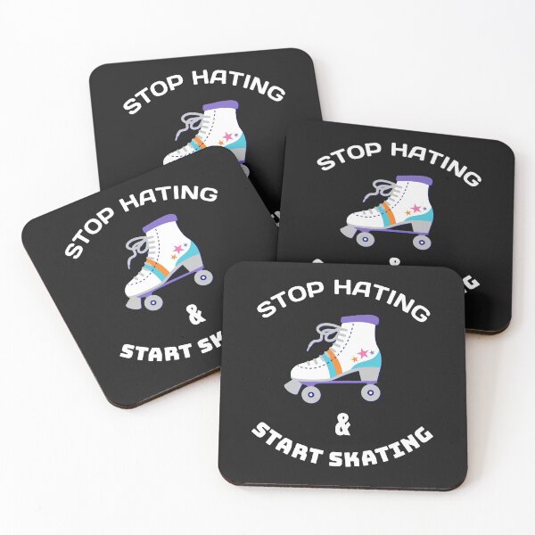 Item preview, Stop Hating & Start Skating designed and sold by SharpThreadZ.