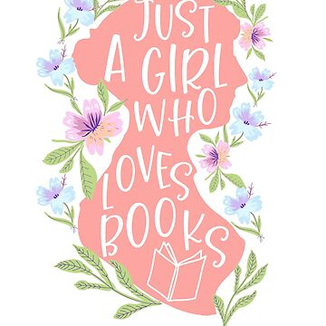 Artwork thumbnail, Just a Girl Who Loves Books Jane Austen Silhouette by Dollfacedesign