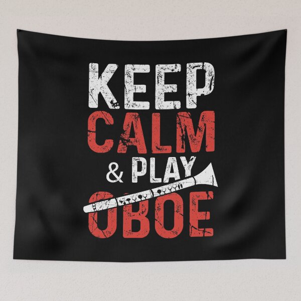Item preview, Keep Calm and Play Oboe designed and sold by MagicSD Designs.