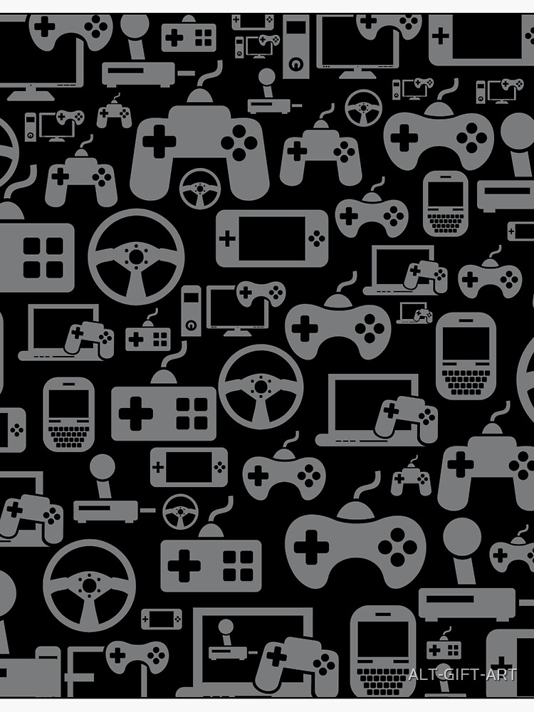 "Gamer Collage Pattern" Sticker for Sale by ALT-GIFT-ART | Redbubble