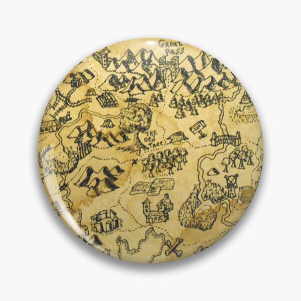 Item preview, Pirate map from a fantasy world- Endonvale Continent- geography map  designed and sold by exiarts.