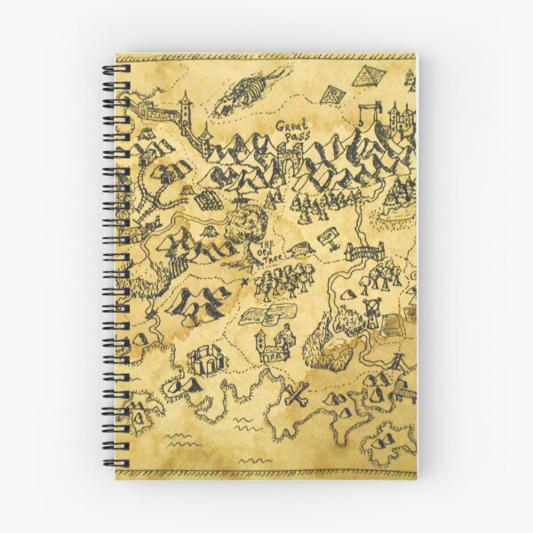 Item preview, Pirate map from a fantasy world- Endonvale Continent- geography map  designed and sold by exiarts.