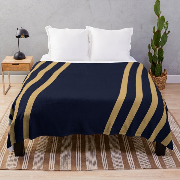 Item preview, Gold blue stripes pattern designed and sold by crazycollective.