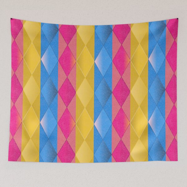 Item preview, Pansexual Harlequin Argyle Stripe designed and sold by ArgyleImp.