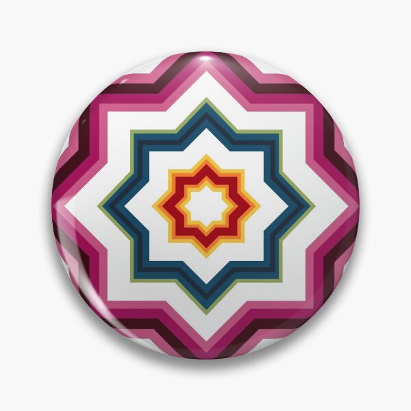 Item preview, geometric colourful psychedelic ripple pattern designed and sold by Achily.