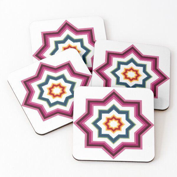 Item preview, geometric colourful psychedelic ripple pattern designed and sold by Achily.