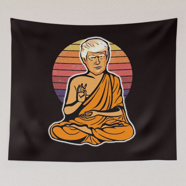 Item preview, Enlightened Trump Buddha Retro Vintage designed and sold by The Masked Designer.